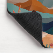 Boho Abstrakt Landschaft (21) Mousepad (Ecke)