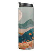 Boho Abstrakt Landschaft (21) Thermosbecher (Nach rechts gedreht)