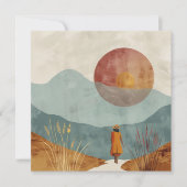 Boho Abstrakt Landschaft (23) (Vorderseite)