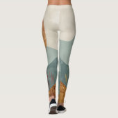 Boho Abstrakt Landschaft (23) Leggings (Rückseite)