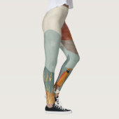 Boho Abstrakt Landschaft (23) Leggings (Rechts)