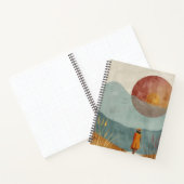 Boho Abstrakt Landschaft (23) Notizblock (Innenseite)