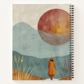 Boho Abstrakt Landschaft (23) Notizblock (Rückseite)