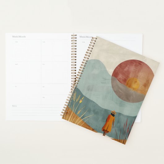 Boho Abstrakt Landschaft (23) Planer (Anzeige)