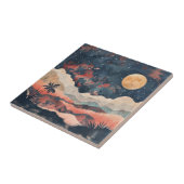 Boho Abstrakt Landschaft (24) Fliese (Seite)