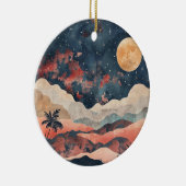 Boho Abstrakt Landschaft (24) Keramik Ornament (Rechts)
