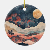 Boho Abstrakt Landschaft (24) Keramik Ornament (Hinten)