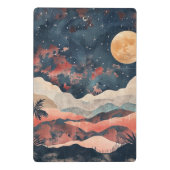 Boho Abstrakt Landschaft (24) Mini Klemmbrett (Rückseite)