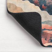 Boho Abstrakt Landschaft (24) Mousepad (Ecke)