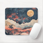 Boho Abstrakt Landschaft (24) Mousepad (Mit Mouse)