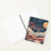 Boho Abstrakt Landschaft (24) Notizblock (Innenseite)