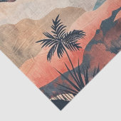 Boho Abstrakt Landschaft (24) Seidenpapier (Detail)