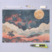 Boho Abstrakt Landschaft (24) Seidenpapier (Handwerk)