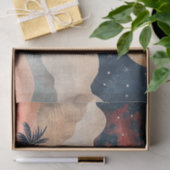 Boho Abstrakt Landschaft (24) Seidenpapier (Geschenk)