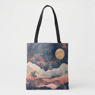 Boho Abstrakt Landschaft (24) Tasche
