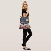 Boho Abstrakt Landschaft (24) Tasche (Am Model)