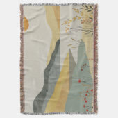 Boho Abstrakt Landschaft (25) Decke (Vorderseite Vertikal)