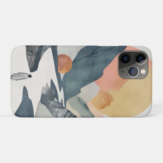 Boho Abstrakt Landschaft (2) Case-Mate iPhone Hülle (Rückseite (Horizontal))