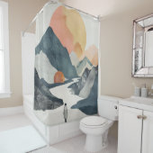 Boho Abstrakt Landschaft (2) Duschvorhang (Beispiel)