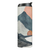 Boho Abstrakt Landschaft (2) Thermosbecher (Nach links gedreht)