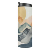 Boho Abstrakt Landschaft (2) Thermosbecher (Nach rechts gedreht)