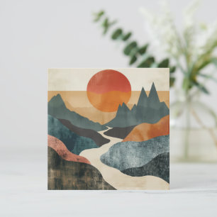 Boho Abstrakt Landschaft (5)