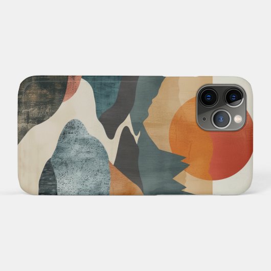 Boho Abstrakt Landschaft (5) Case-Mate iPhone Hülle (Rückseite (Horizontal))