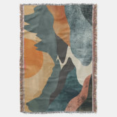 Boho Abstrakt Landschaft (5) Decke (Vorderseite Vertikal)