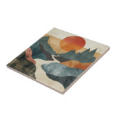 Boho Abstrakt Landschaft (5) Fliese (Seite)