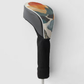 Boho Abstrakt Landschaft (5) Golf Headcover (angewinkelt)