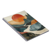 Boho Abstrakt Landschaft (5) Notizblock (Rechte Seite)