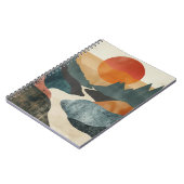 Boho Abstrakt Landschaft (5) Notizblock (Linke Seite)