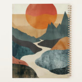 Boho Abstrakt Landschaft (5) Planer (Rückseite)