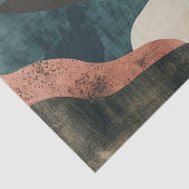 Boho Abstrakt Landschaft (5) Seidenpapier (Detail)