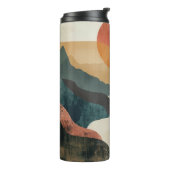Boho Abstrakt Landschaft (5) Thermosbecher (Nach links gedreht)