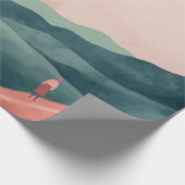 Boho Abstrakt Landschaft (7) Geschenkpapier (Ecke)