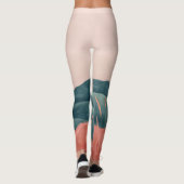 Boho Abstrakt Landschaft (7) Leggings (Rückseite)