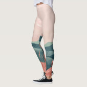 Boho Abstrakt Landschaft (7) Leggings (Links)