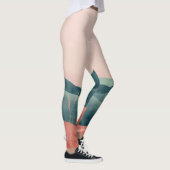 Boho Abstrakt Landschaft (7) Leggings (Rechts)