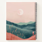 Boho Abstrakt Landschaft (7) Notizblock (Rückseite)