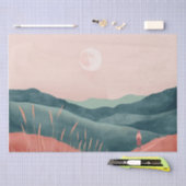 Boho Abstrakt Landschaft (7) Seidenpapier (Handwerk)