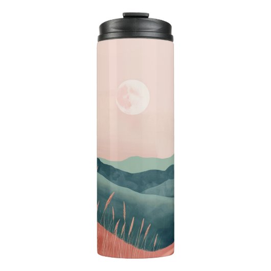 Boho Abstrakt Landschaft (7) Thermosbecher (Vorderseite)