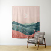 Boho Abstrakt Landschaft (7) Wandteppich (Beispiel)