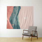 Boho Abstrakt Landschaft (7) Wandteppich (Beispiel (Horizontal))