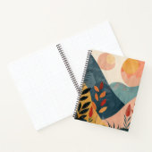 Boho Abstrakt Landschaft (8) Notizblock (Innenseite)