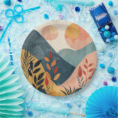 Boho Abstrakt Landschaft (8) Pappteller (Party)
