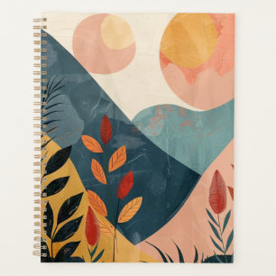 Boho Abstrakt Landschaft (8) Planer