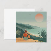 Boho Abstrakt Landschaft (9) (Vorne/Hinten)