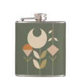 Boho Abstrakt Lily Flachmann (Vorderseite)