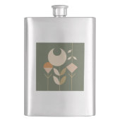 Boho Abstrakt Lily Flachmann (Vorderseite)